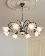 Umiron Chandelier Fer Verre Gothique - Neutralighting