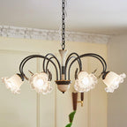Umiron Chandelier Fer Verre Gothique - Neutralighting