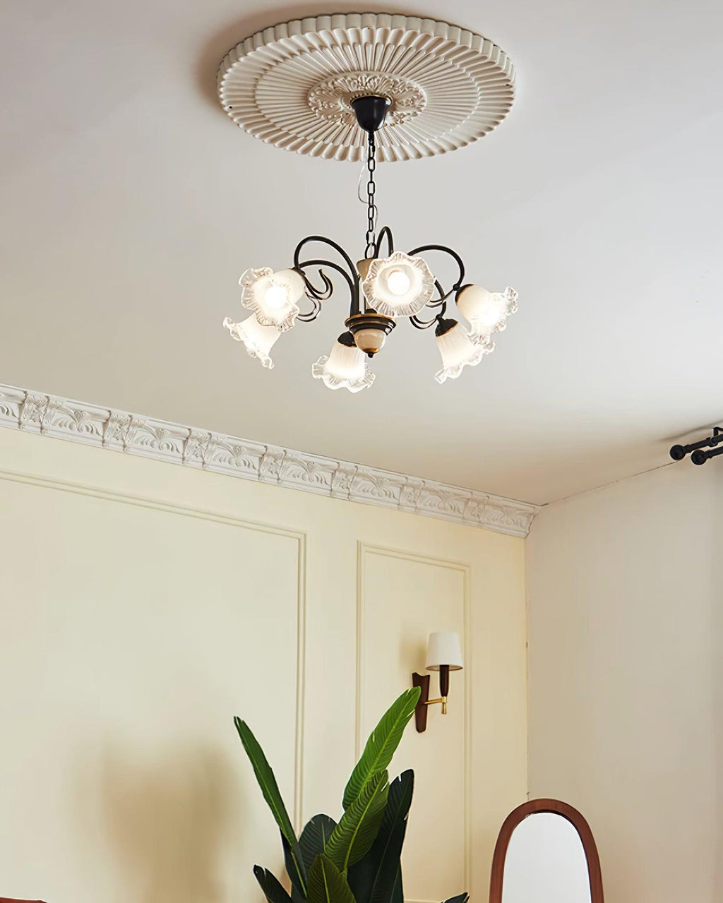 Umiron Chandelier Fer Verre Gothique - Neutralighting