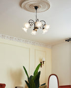 Umiron Chandelier Fer Verre Gothique - Neutralighting