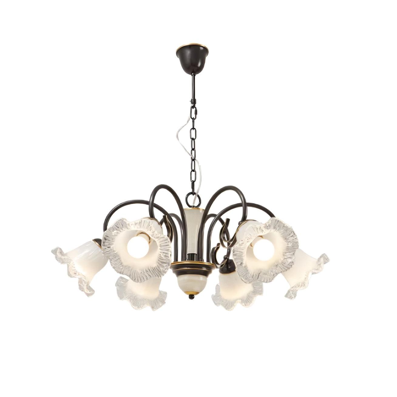 Umiron Chandelier Fer Verre Gothique - Neutralighting