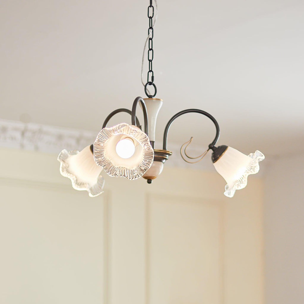 Umiron Chandelier Fer Verre Gothique - Neutralighting