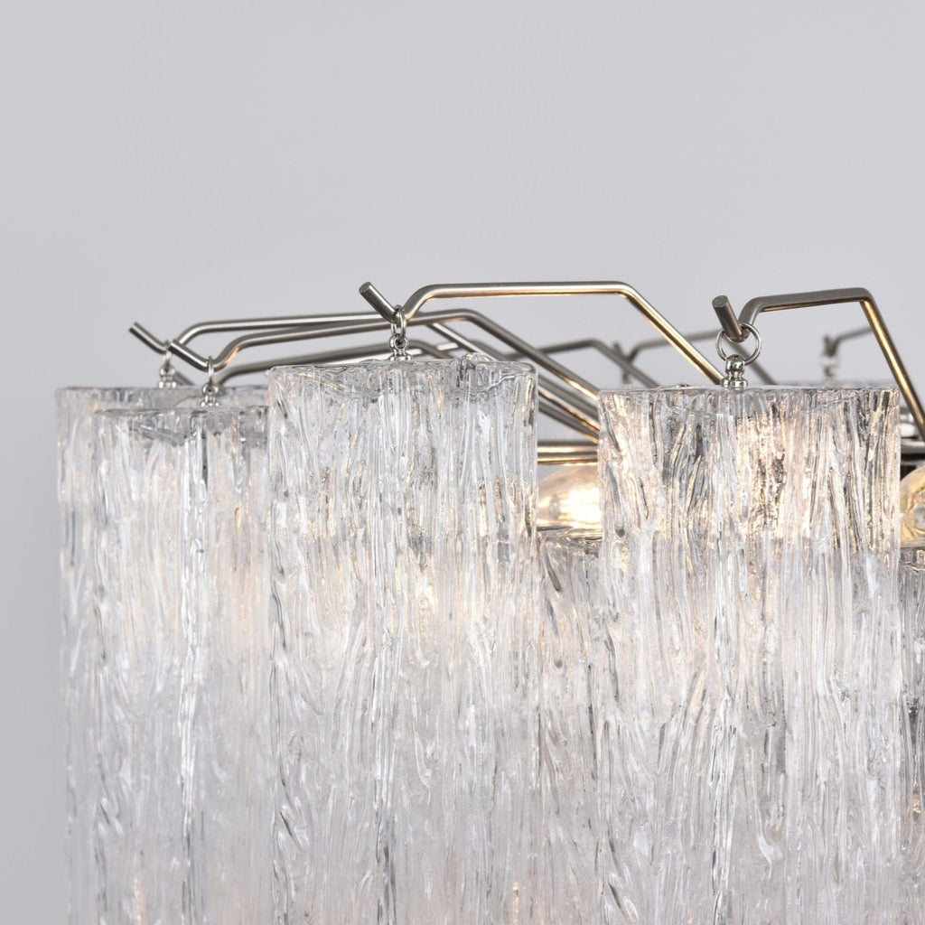 Aurora Lustre Transparent Verre Multi-Étage Cristal Lueur - Neutralighting