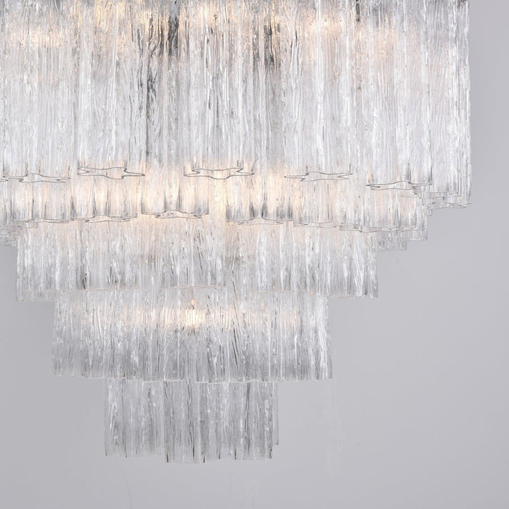 Aurora Lustre Transparent Verre Multi-Étage Cristal Lueur - Neutralighting