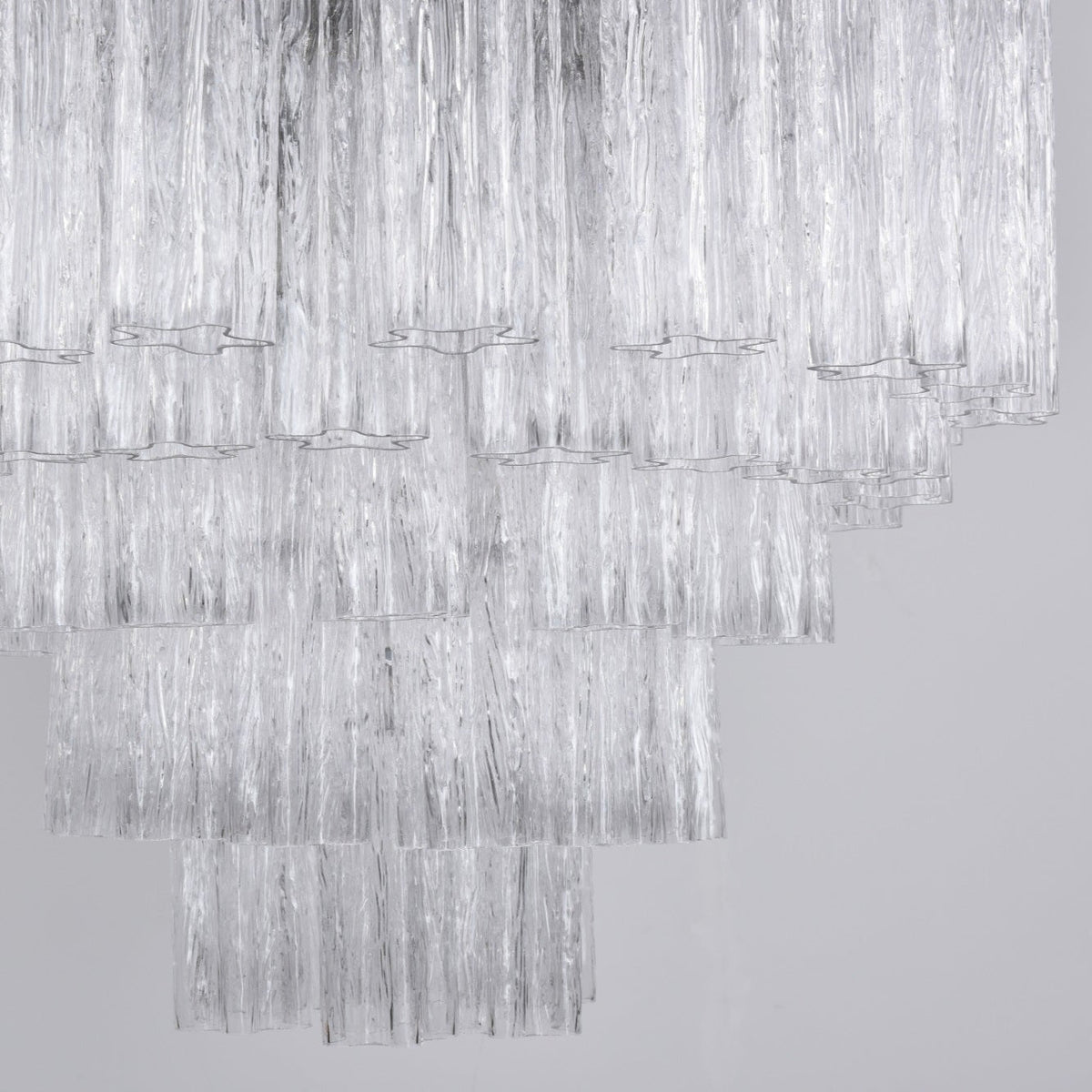 Aurora Lustre Transparent Verre Multi-Étage Cristal Lueur - Neutralighting