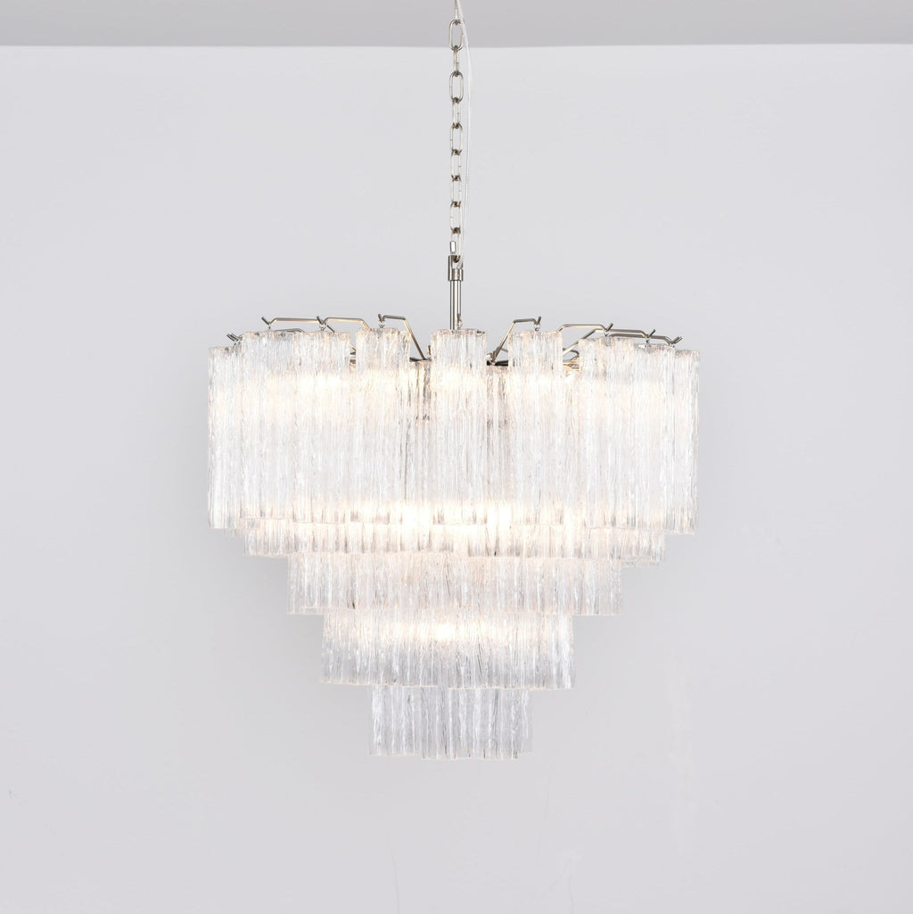 Aurora Lustre Transparent Verre Multi-Étage Cristal Lueur - Neutralighting