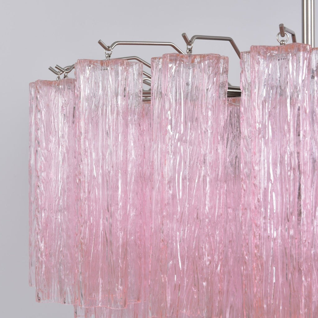 Aurora Lustre Rose Verre Multi-Étage Romantique - Neutralighting