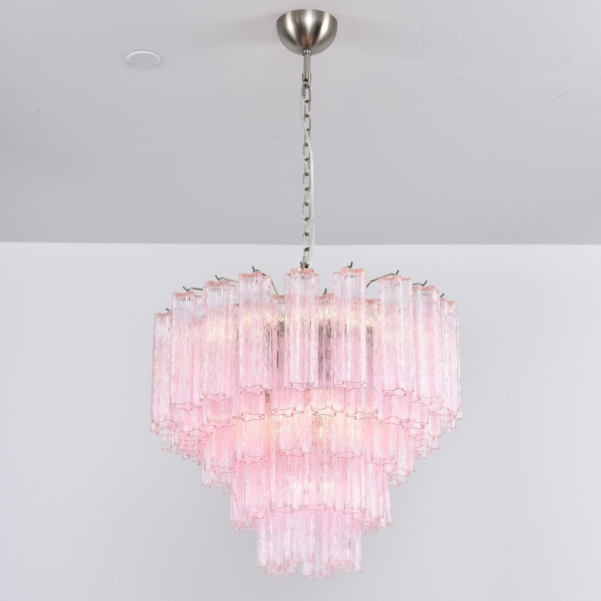 Aurora Lustre Rose Verre Multi-Étage Romantique - Neutralighting