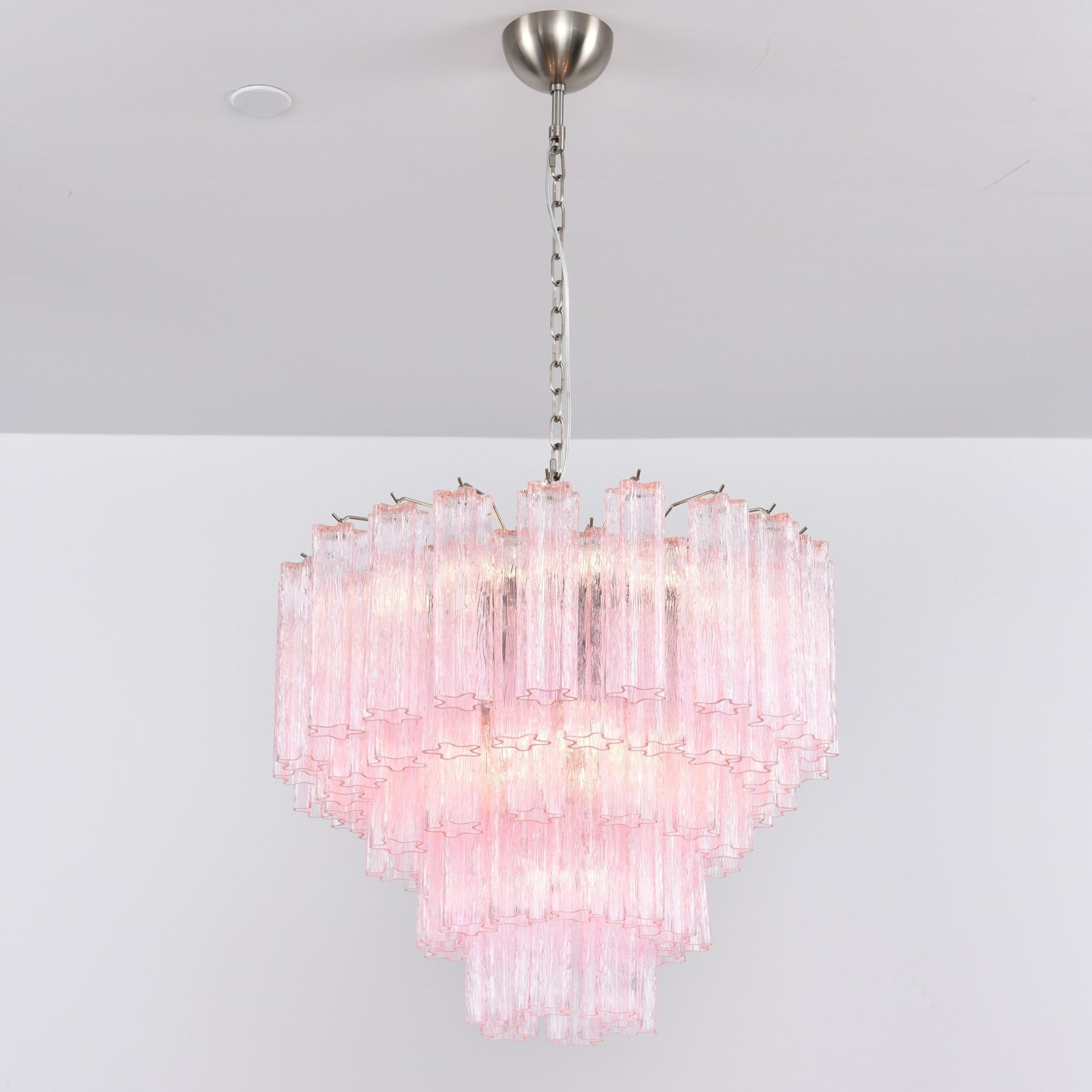 Aurora Lustre Rose Verre Multi-Étage Romantique - Neutralighting