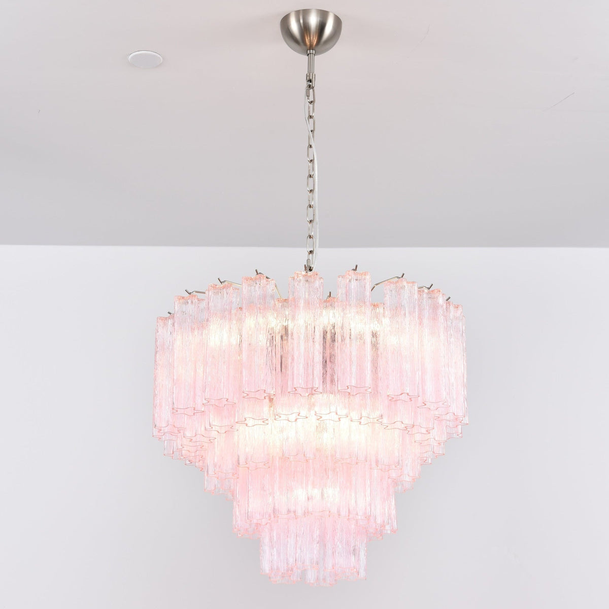 Aurora Lustre Rose Verre Multi-Étage Romantique - Neutralighting