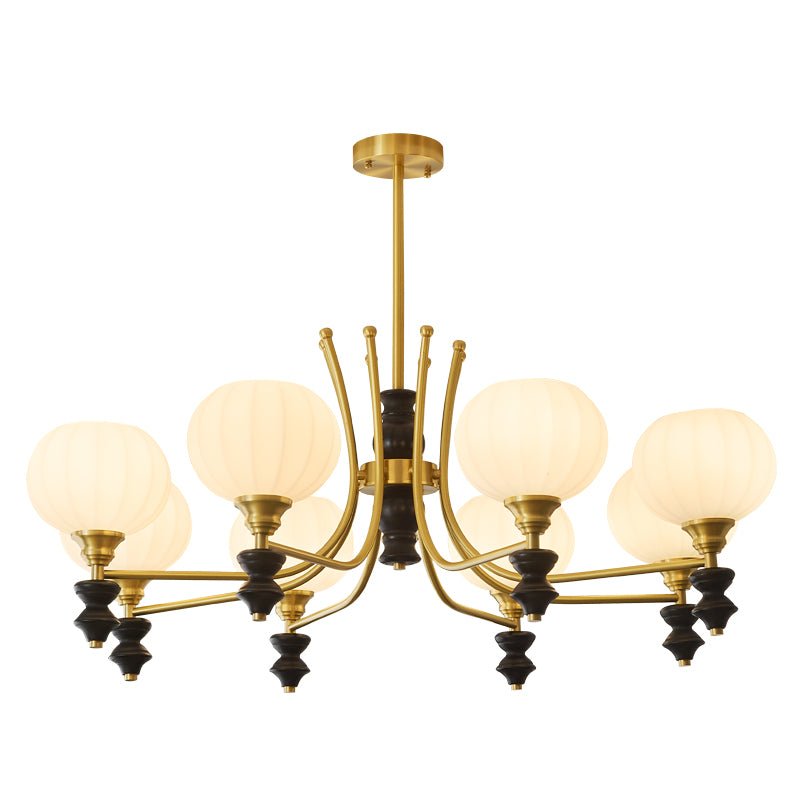 Zavenen Lustre Vintage Élégant en Laiton et Bois - Neutralighting