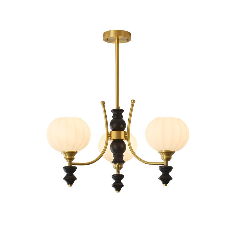 Zavenen Lustre Vintage Élégant en Laiton et Bois - Neutralighting