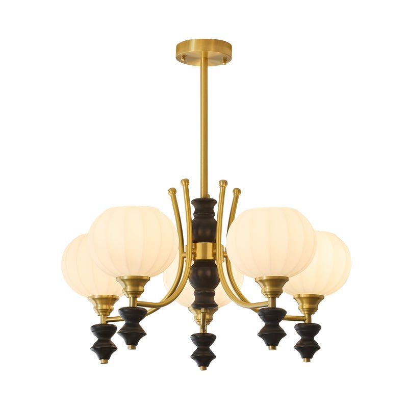 Zavenen Lustre Vintage Élégant en Laiton et Bois - Neutralighting