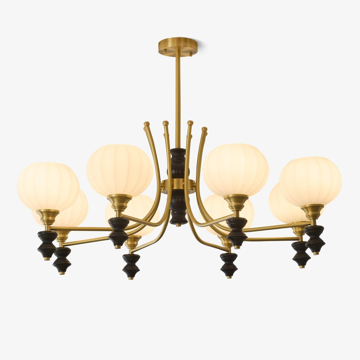 Zavenen Lustre Vintage Élégant en Laiton et Bois - Neutralighting