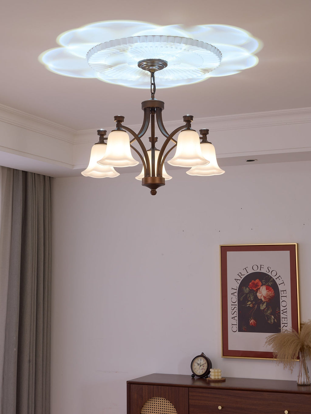 Viloros Chandelier Verre Cloche Premium Traditionnel - Neutralighting