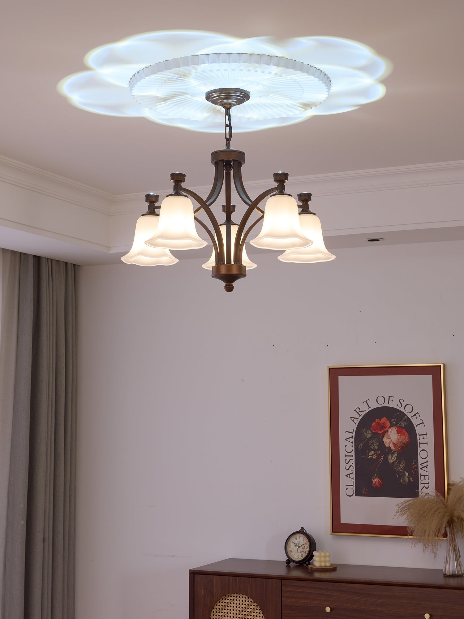 Viloros Chandelier Verre Cloche Premium Traditionnel - Neutralighting