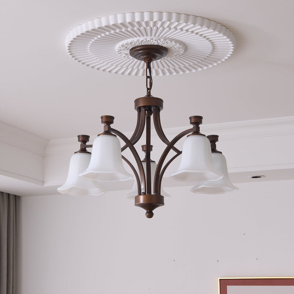 Viloros Chandelier Verre Cloche Premium Traditionnel - Neutralighting