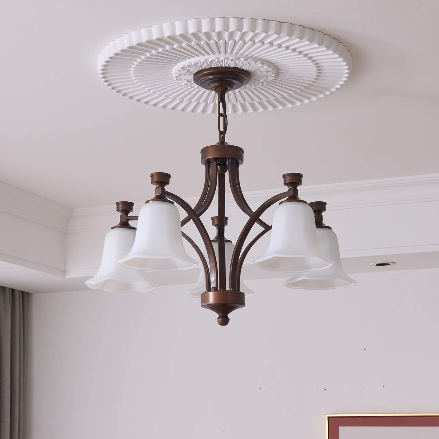 Viloros Chandelier Verre Cloche Premium Traditionnel - Neutralighting