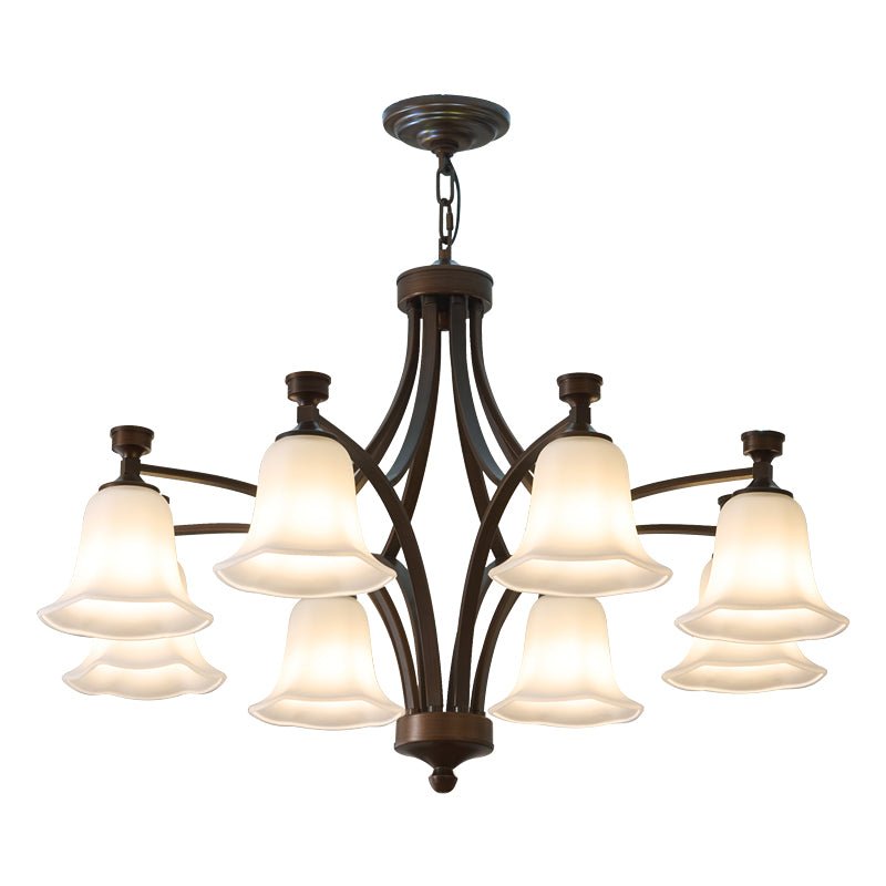 Viloros Chandelier Verre Cloche Premium Traditionnel - Neutralighting