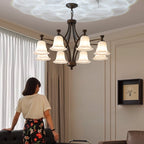 Viloros Chandelier Verre Cloche Premium Traditionnel - Neutralighting