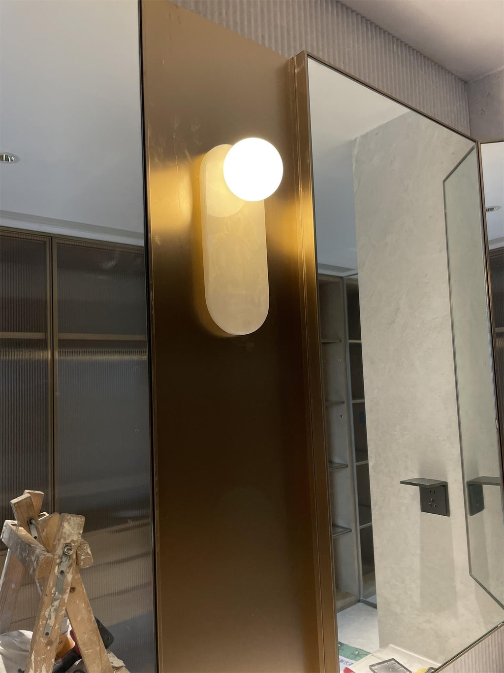 Syraeia Applique Murale Marbre Jade Minimaliste Moderne - Neutralighting