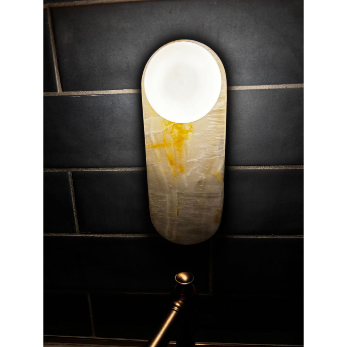 Syraeia Applique Murale Marbre Jade Minimaliste Moderne - Neutralighting