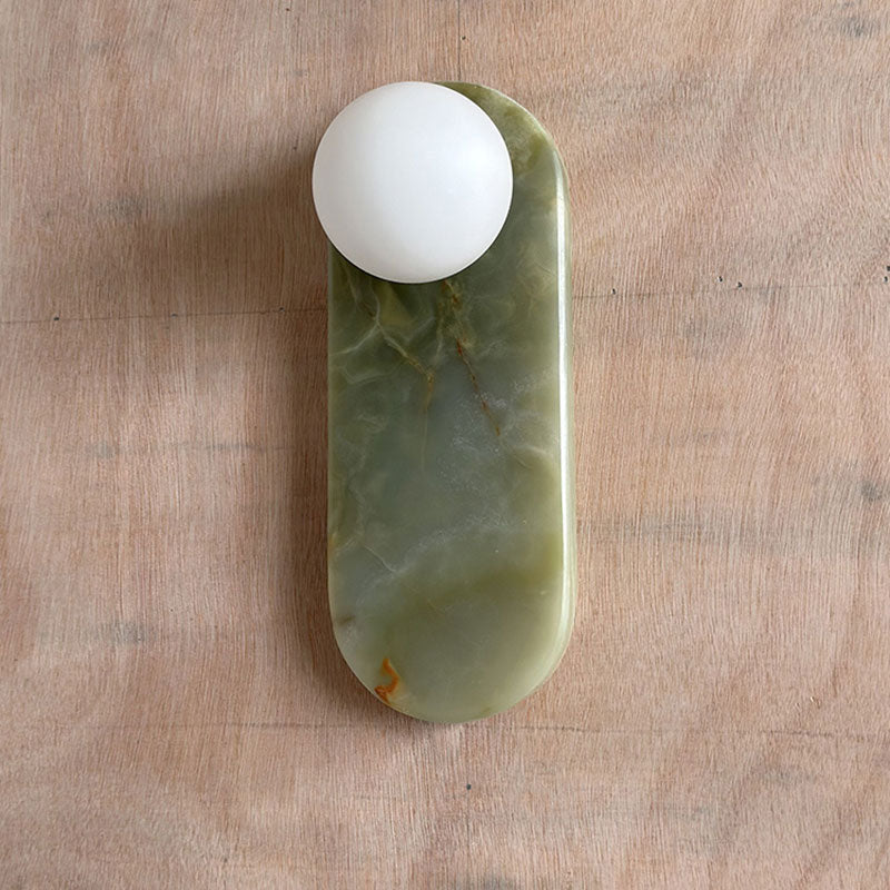 Syraeia Applique Murale Marbre Jade Minimaliste Moderne - Neutralighting