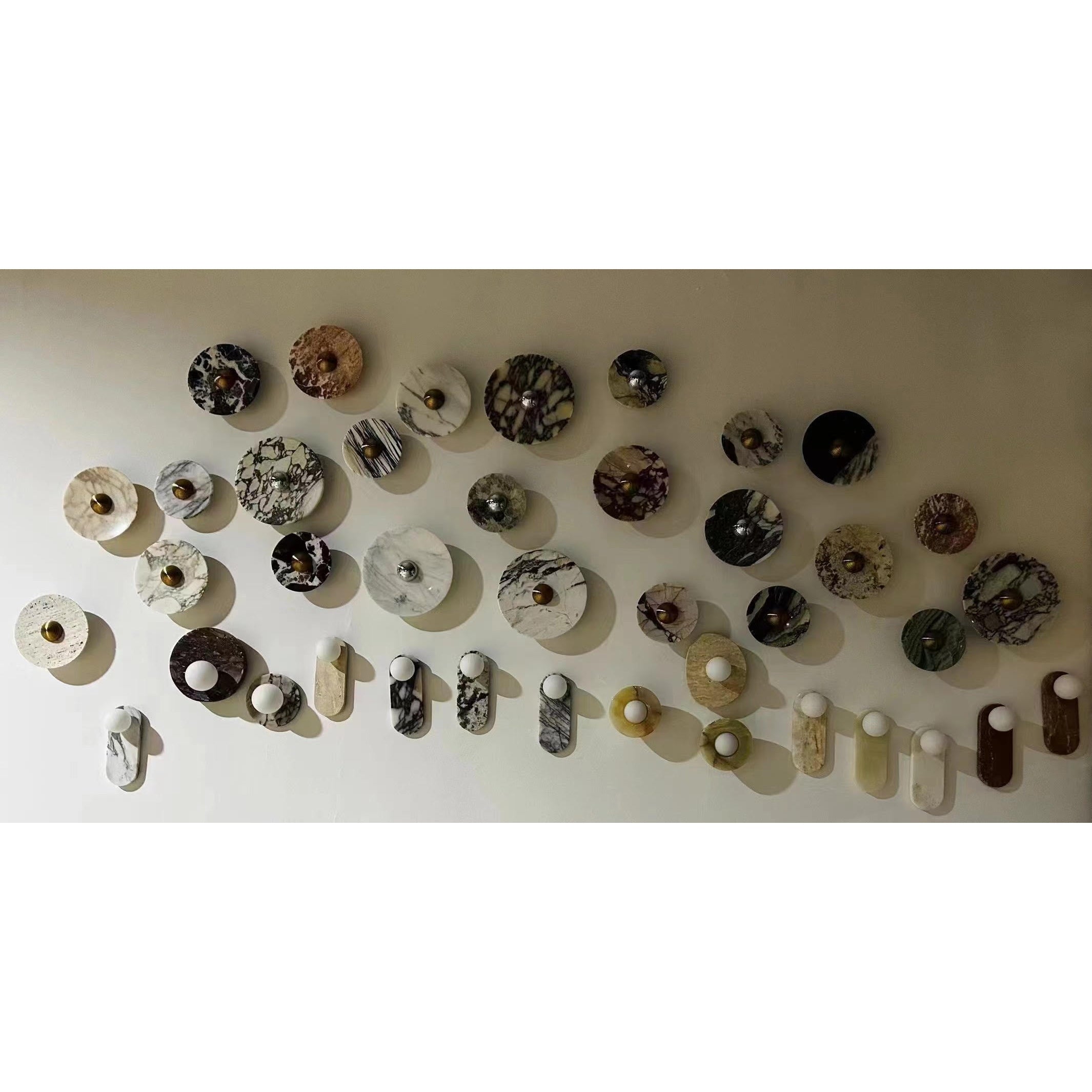 Sylv Applique Murale Ovale en Marbre - Neutralighting