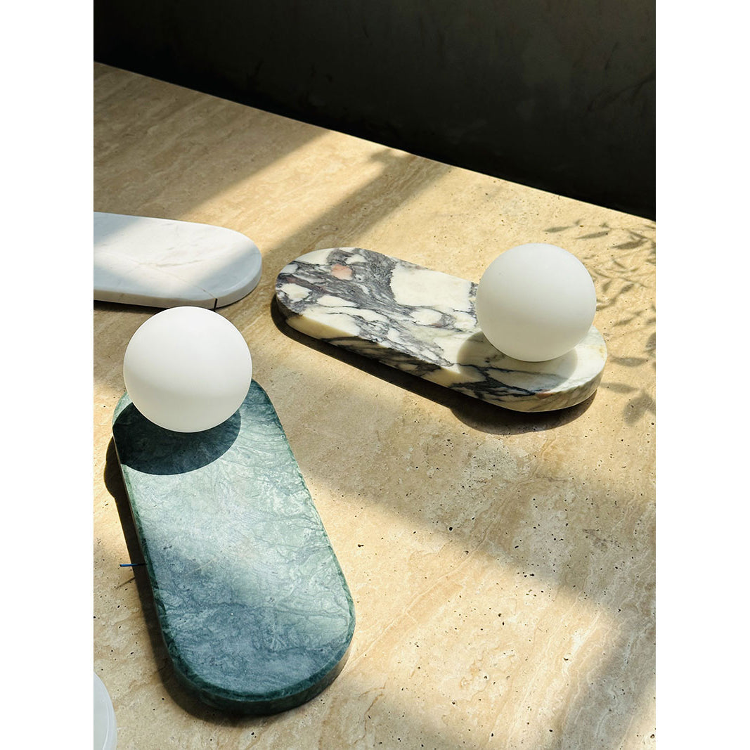 Sylv Applique Murale Ovale en Marbre - Neutralighting