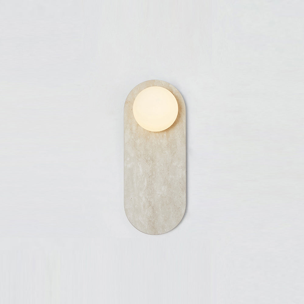 Sylv Applique Murale Ovale en Marbre - Neutralighting