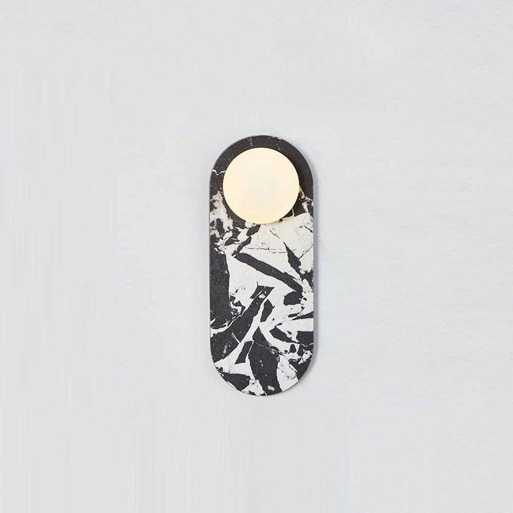 Sylv Applique Murale Ovale en Marbre - Neutralighting
