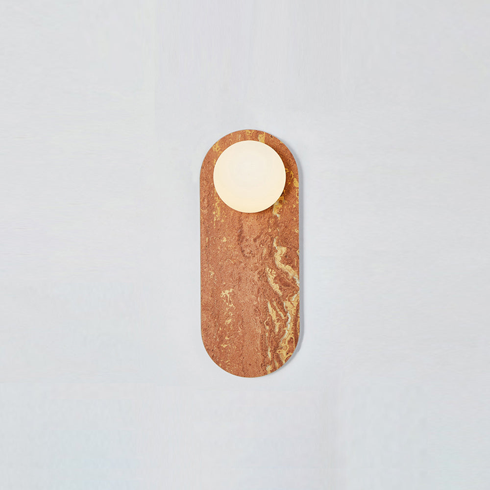 Sylv Applique Murale Ovale en Marbre - Neutralighting