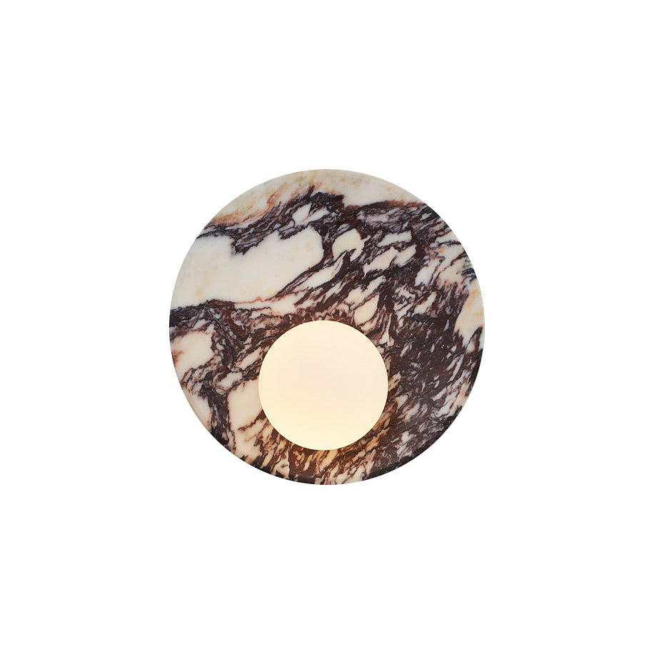 Uphae Applique Murale Ronde Marbre Verre Nordic Premium - Neutralighting