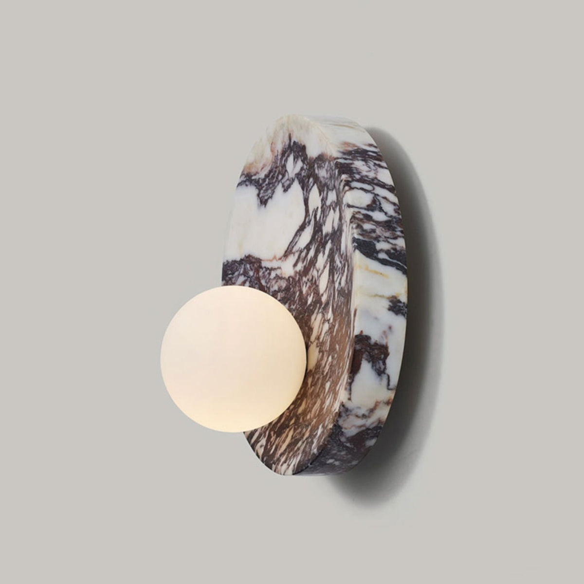 Uphae Applique Murale Ronde Marbre Verre Nordic Premium - Neutralighting