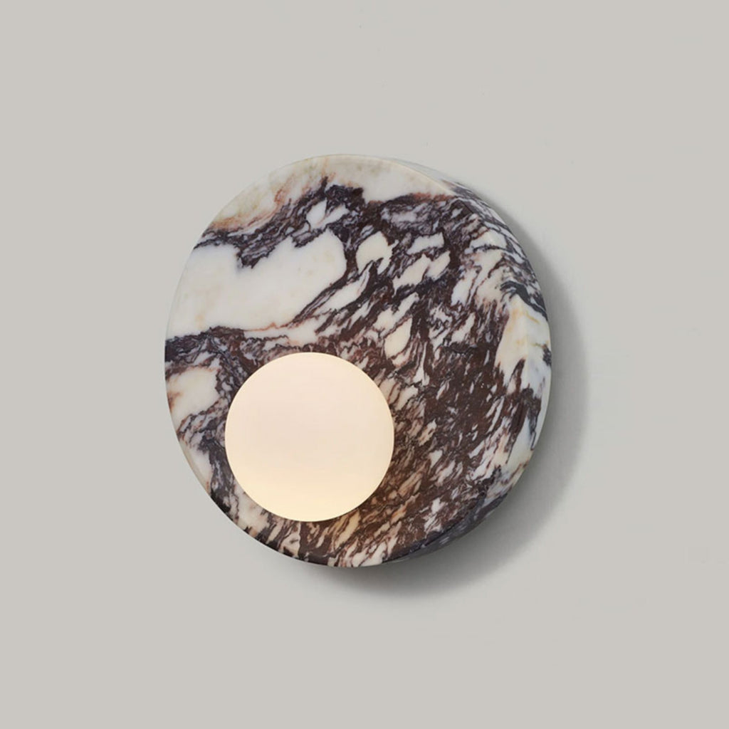 Uphae Applique Murale Ronde Marbre Verre Nordic Premium - Neutralighting
