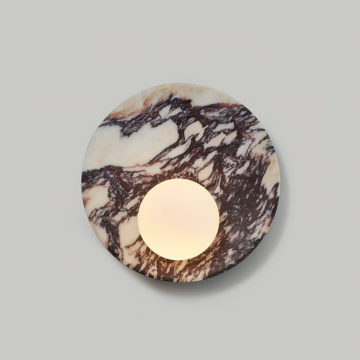 Uphae Applique Murale Ronde Marbre Verre Nordic Premium - Neutralighting