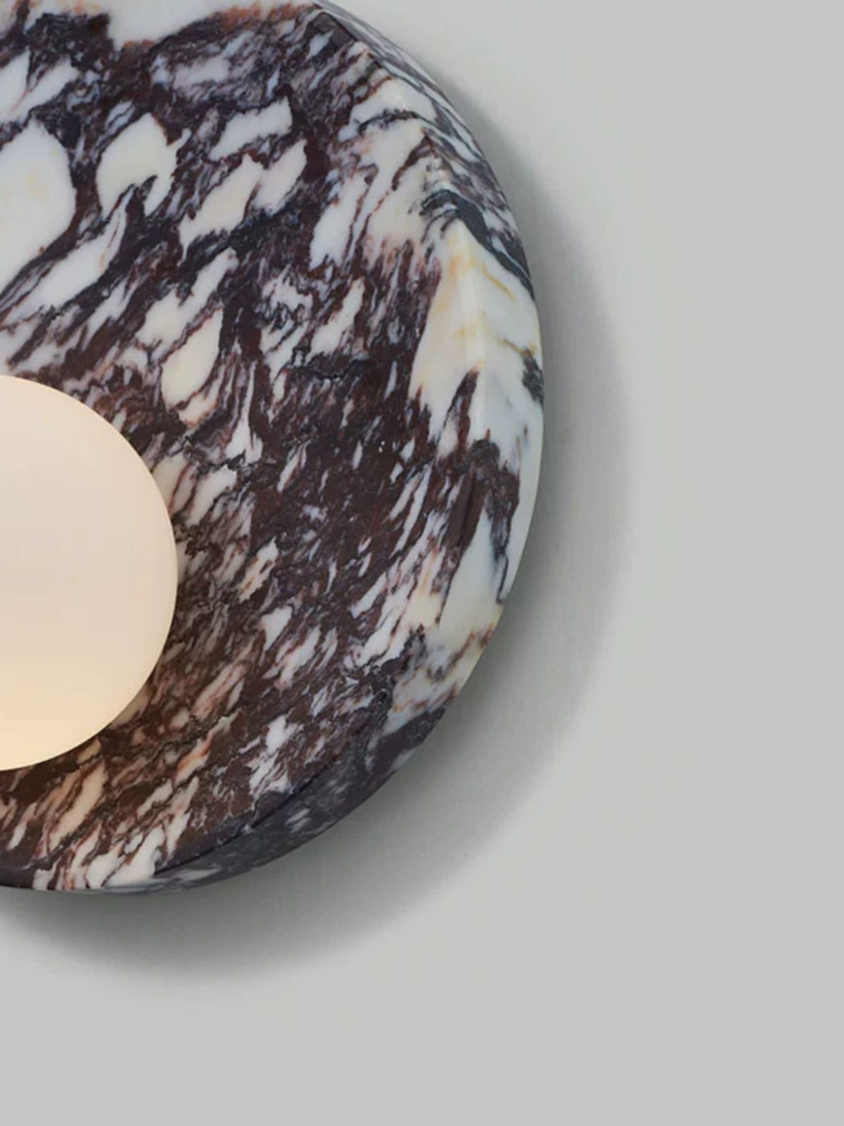 Uphae Applique Murale Ronde Marbre Verre Nordic Premium - Neutralighting