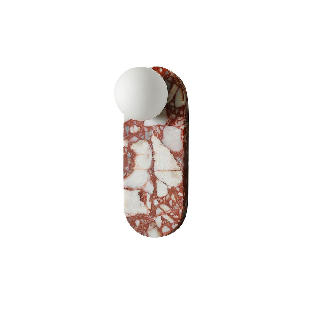 Sysolion Applique Murale en Verre et Marbre Moderne Minimaliste - Neutralighting