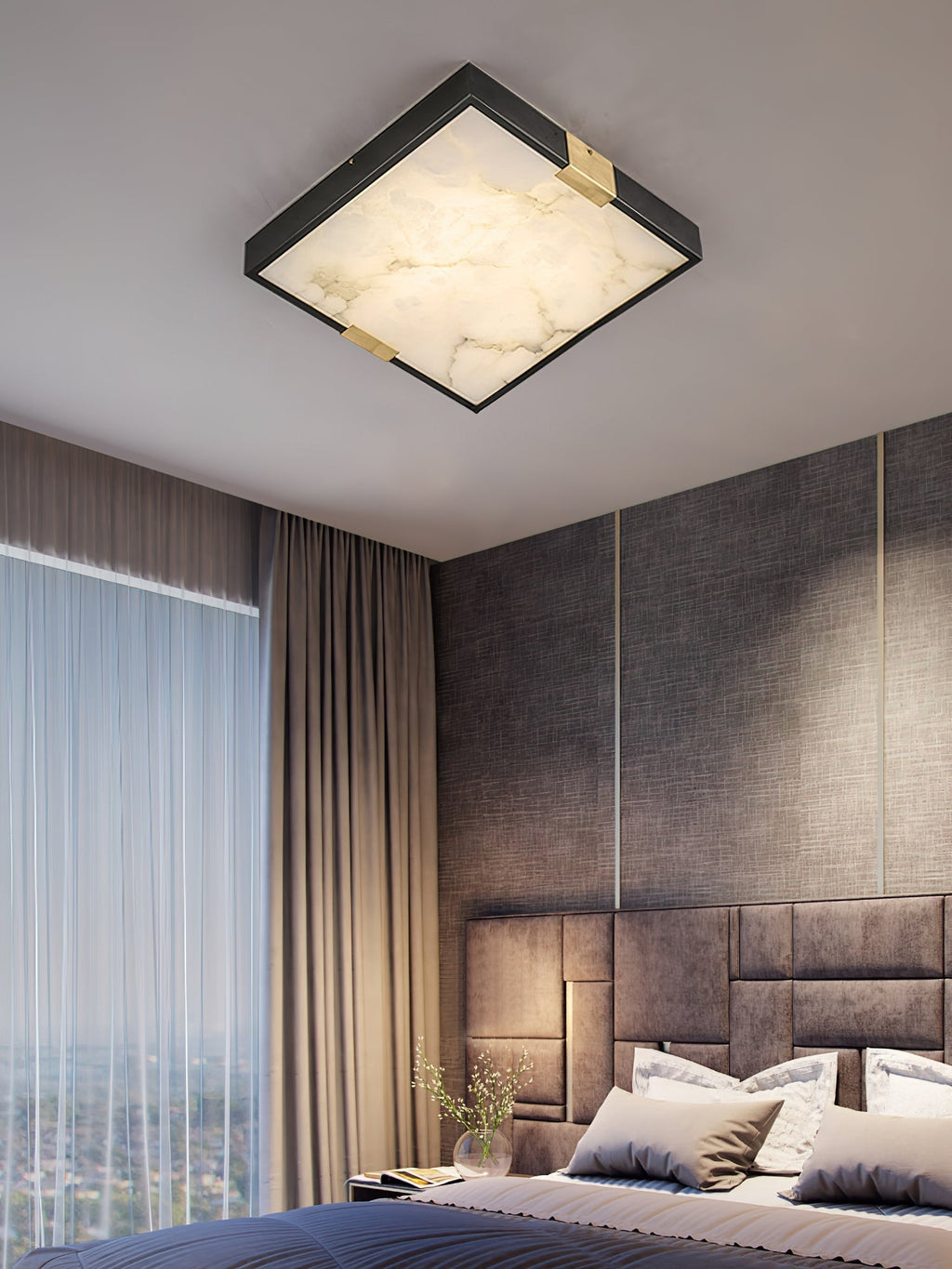 Uphaara Lampe de Plafond Albâtre Minimaliste Moderne - Neutralighting