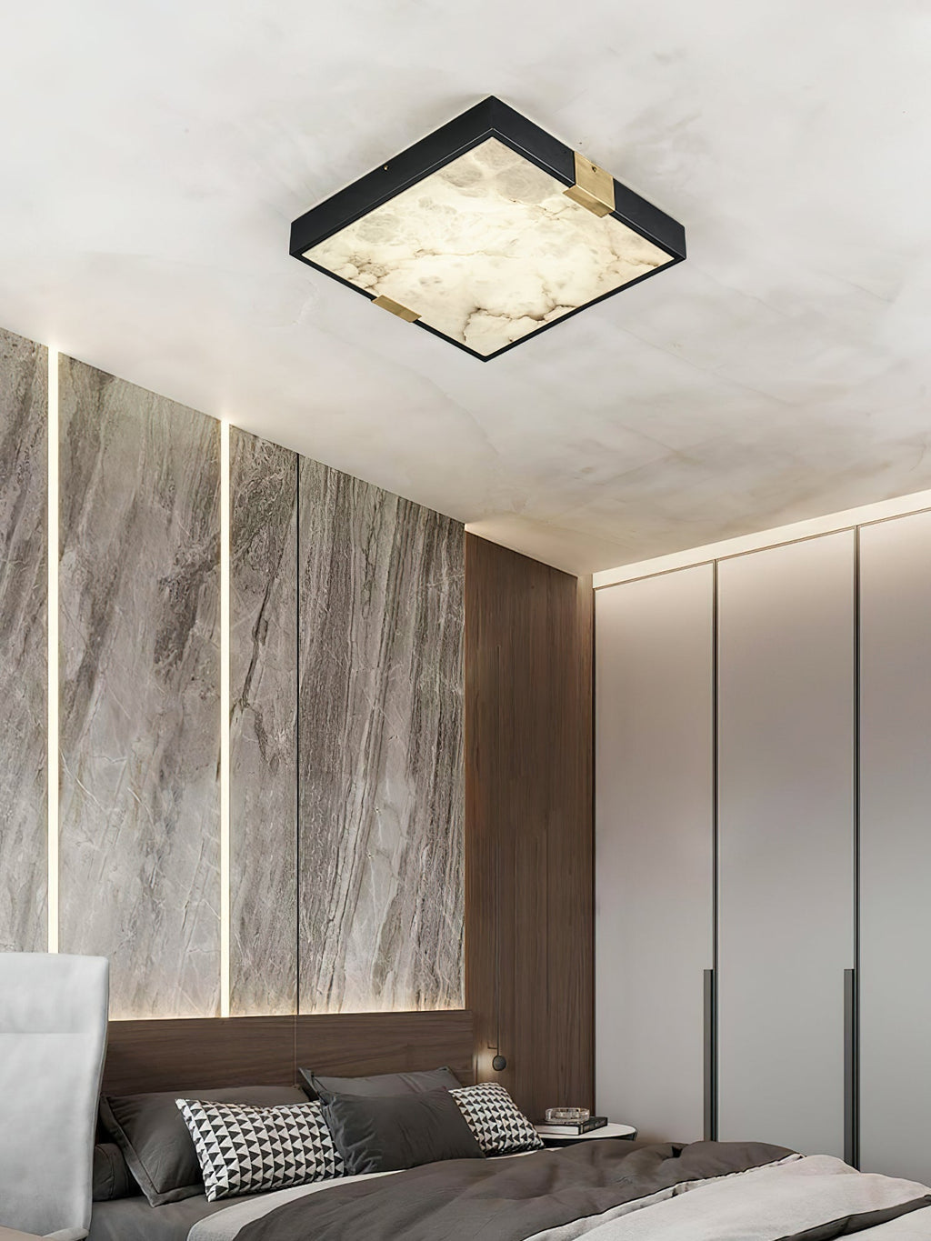 Uphaara Lampe de Plafond Albâtre Minimaliste Moderne - Neutralighting