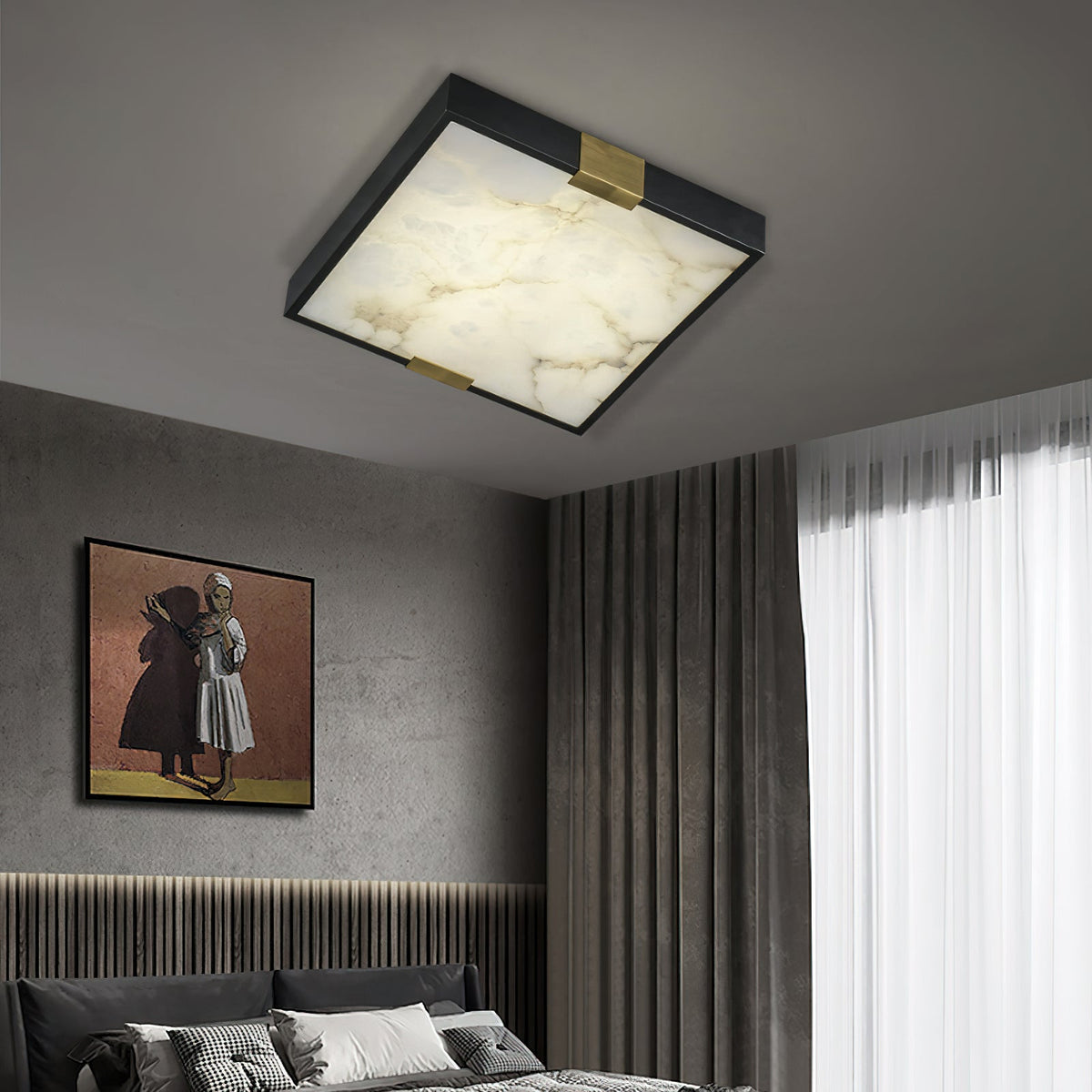 Uphaara Lampe de Plafond Albâtre Minimaliste Moderne - Neutralighting
