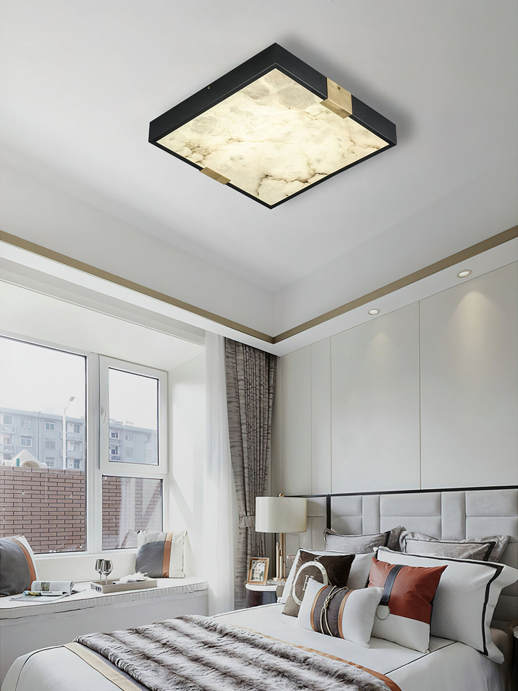 Uphaara Lampe de Plafond Albâtre Minimaliste Moderne - Neutralighting