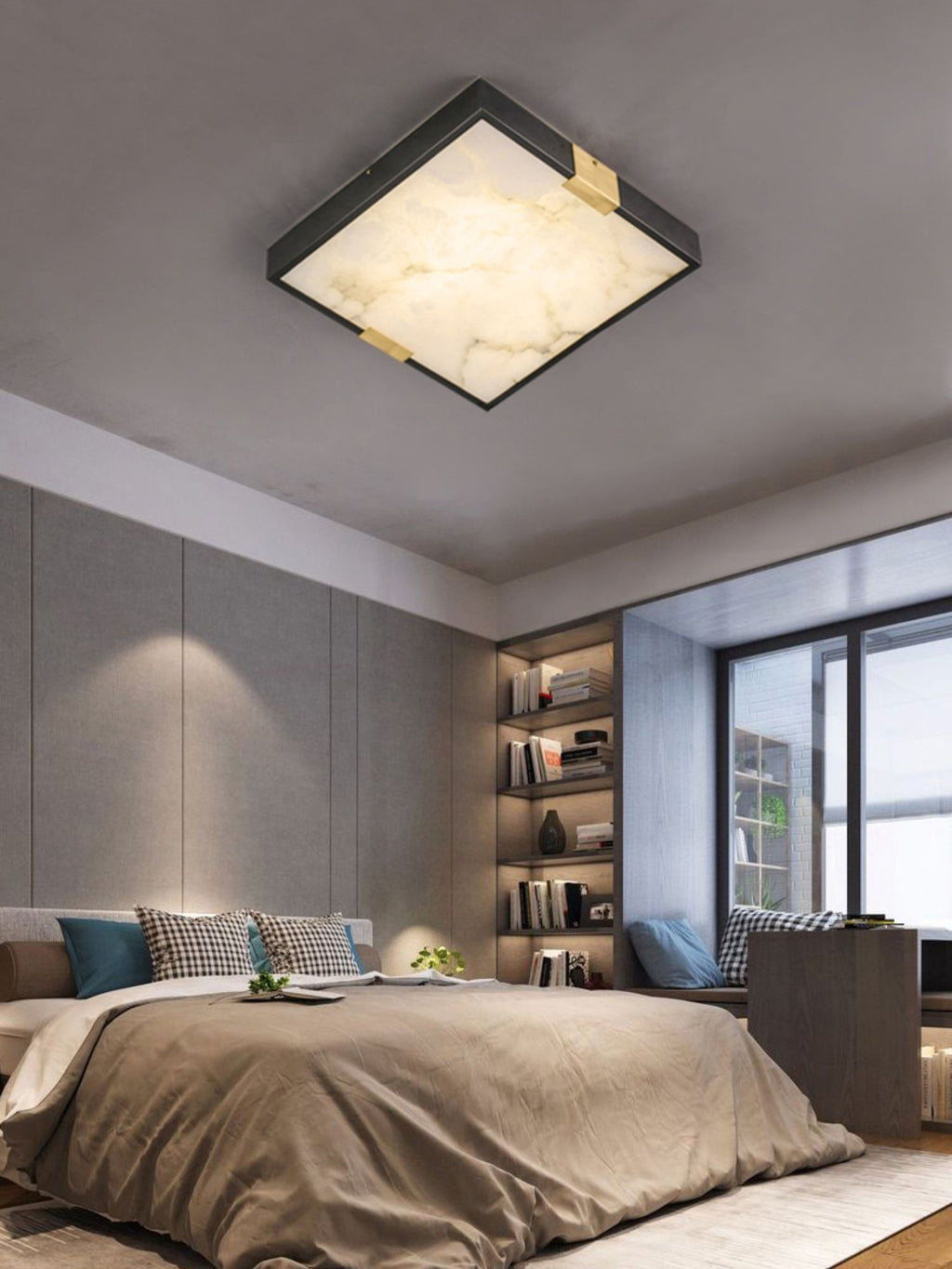 Uphaara Lampe de Plafond Albâtre Minimaliste Moderne - Neutralighting
