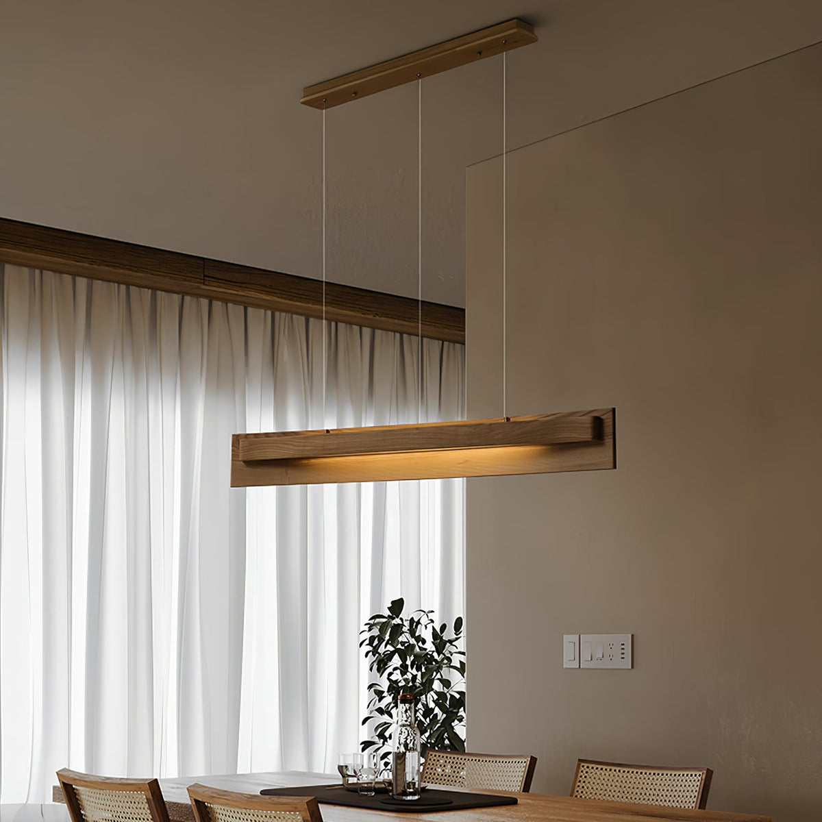 Zaraeyra Suspension en Bois Minimaliste - Neutralighting