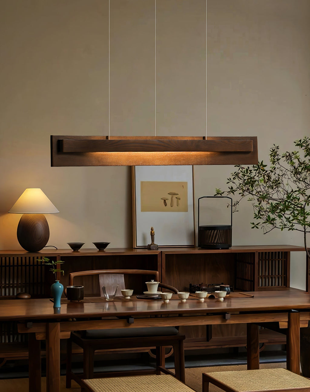 Zaraeyra Suspension en Bois Minimaliste - Neutralighting