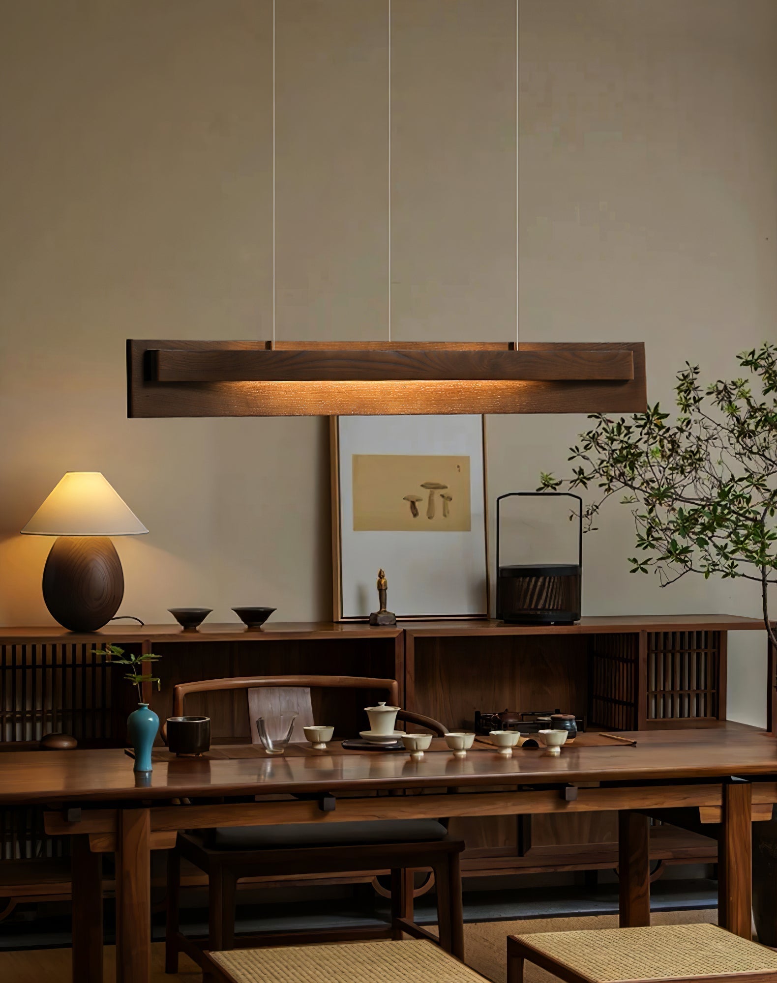 Zaraeyra Suspension en Bois Minimaliste - Neutralighting
