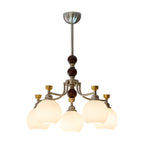 Eursoria Chandelier Bois Verre Art Orb Traditionnel - Neutralighting