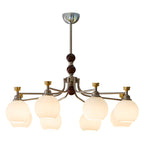 Eursoria Chandelier Bois Verre Art Orb Traditionnel - Neutralighting