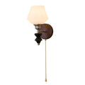 Lucille Applique Murale en Verre Art Classique et Bois - Neutralighting