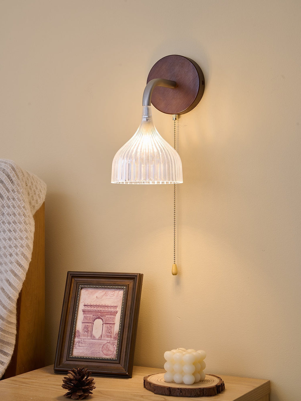 Cimararae Applique Murale en Bois Élégance Classique - Neutralighting